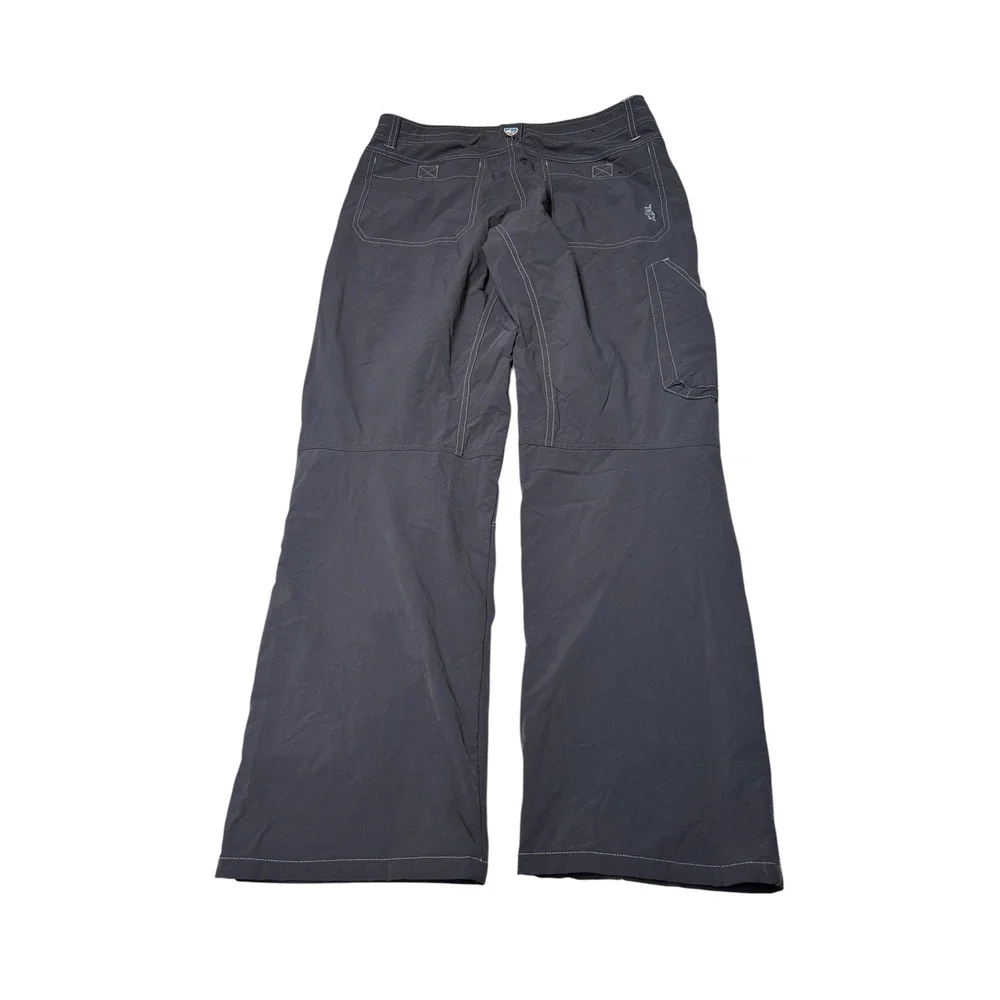 Kuhl Born In The Mountains Hiking Pants Mens 34x30 Charcoal Grey Nylon Stretch